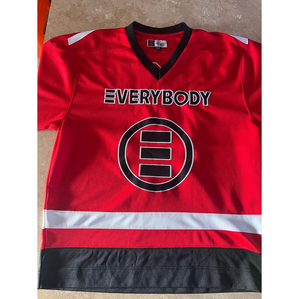 Logic Everybody Tour Hockey Jersey Concert Shirt Stitched #85 Size Medium